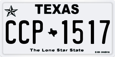 TX license plate CCP1517