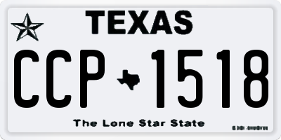 TX license plate CCP1518
