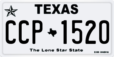 TX license plate CCP1520