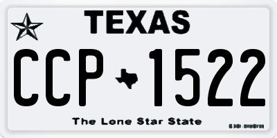 TX license plate CCP1522