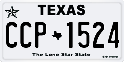 TX license plate CCP1524