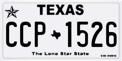 TX license plate CCP1526