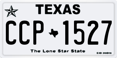 TX license plate CCP1527