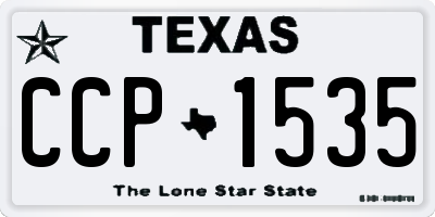 TX license plate CCP1535