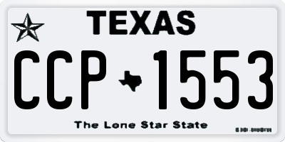 TX license plate CCP1553