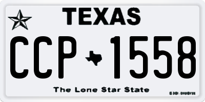TX license plate CCP1558