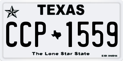 TX license plate CCP1559
