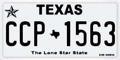 TX license plate CCP1563
