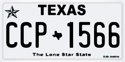 TX license plate CCP1566