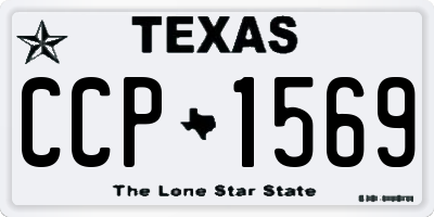 TX license plate CCP1569