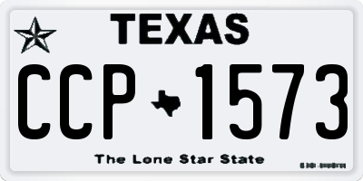 TX license plate CCP1573