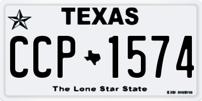 TX license plate CCP1574