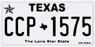 TX license plate CCP1575