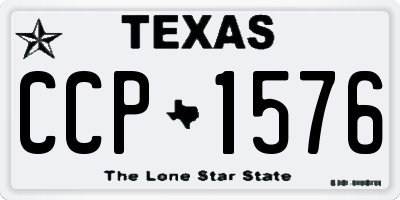 TX license plate CCP1576
