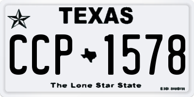 TX license plate CCP1578