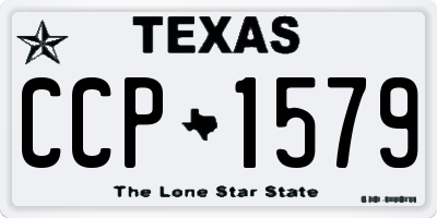 TX license plate CCP1579