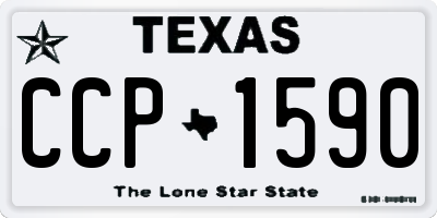 TX license plate CCP1590