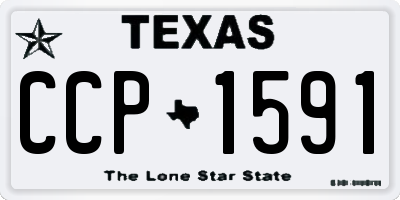 TX license plate CCP1591