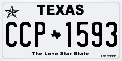 TX license plate CCP1593