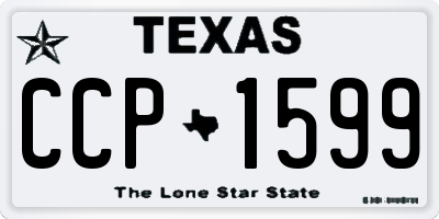 TX license plate CCP1599