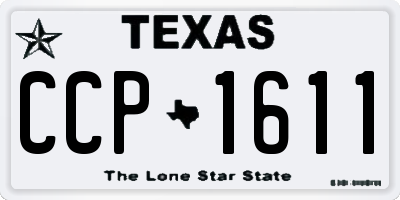 TX license plate CCP1611