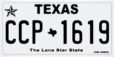 TX license plate CCP1619