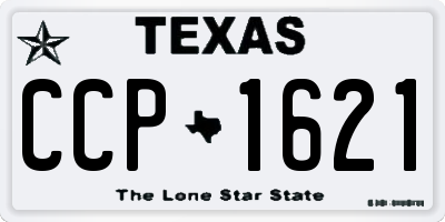 TX license plate CCP1621
