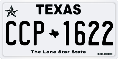 TX license plate CCP1622
