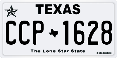 TX license plate CCP1628