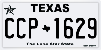 TX license plate CCP1629