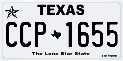 TX license plate CCP1655