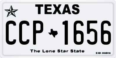 TX license plate CCP1656