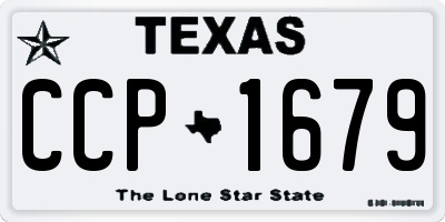 TX license plate CCP1679