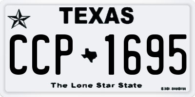 TX license plate CCP1695
