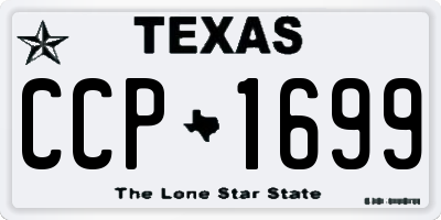 TX license plate CCP1699