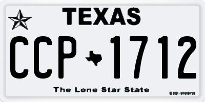 TX license plate CCP1712