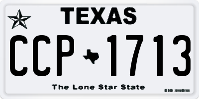 TX license plate CCP1713
