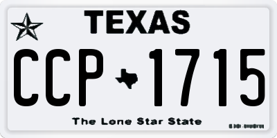 TX license plate CCP1715