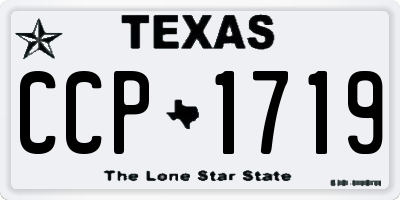 TX license plate CCP1719