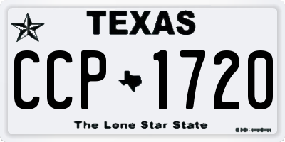TX license plate CCP1720