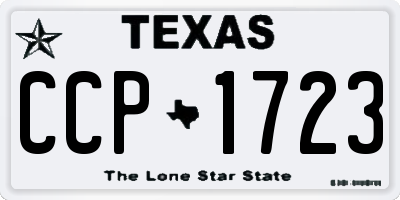 TX license plate CCP1723