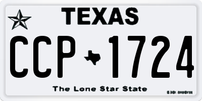 TX license plate CCP1724