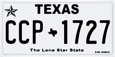 TX license plate CCP1727