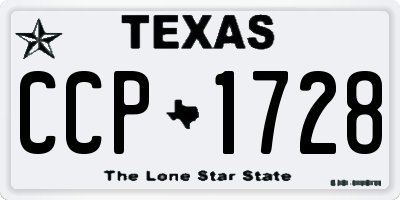 TX license plate CCP1728