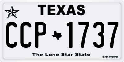 TX license plate CCP1737