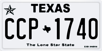 TX license plate CCP1740