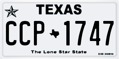 TX license plate CCP1747
