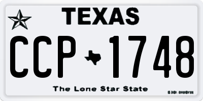 TX license plate CCP1748