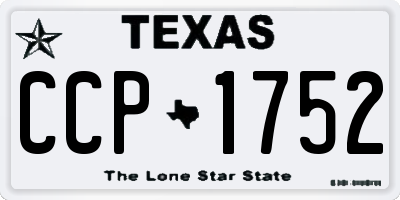 TX license plate CCP1752