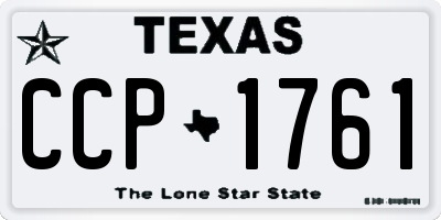 TX license plate CCP1761